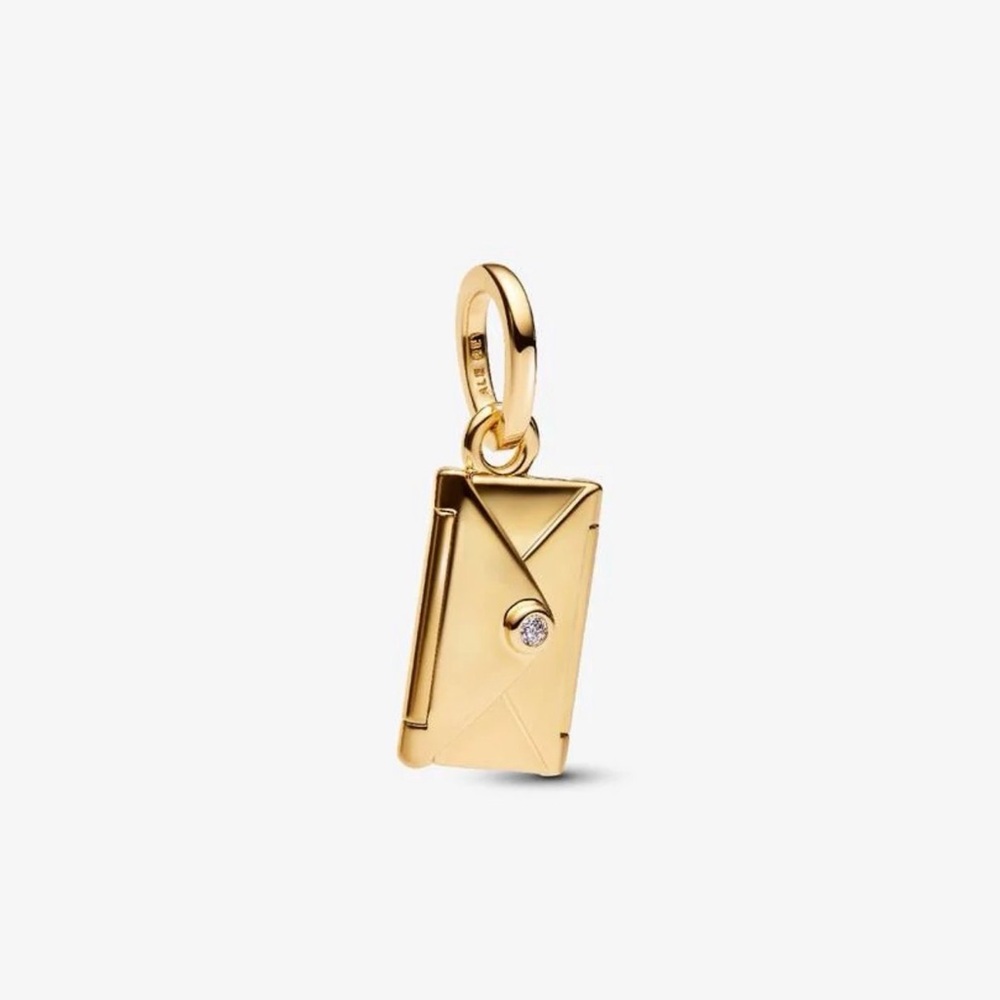 Authentic Engravable & Openable Envelope Dangle Charm